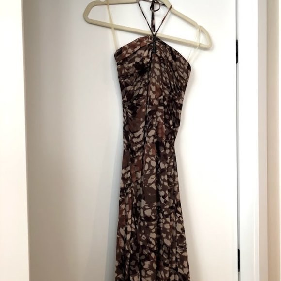 Le Chateau Brown Cocktail Evening Dress Size S - Picture 1 of 1